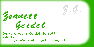 zsanett geidel business card